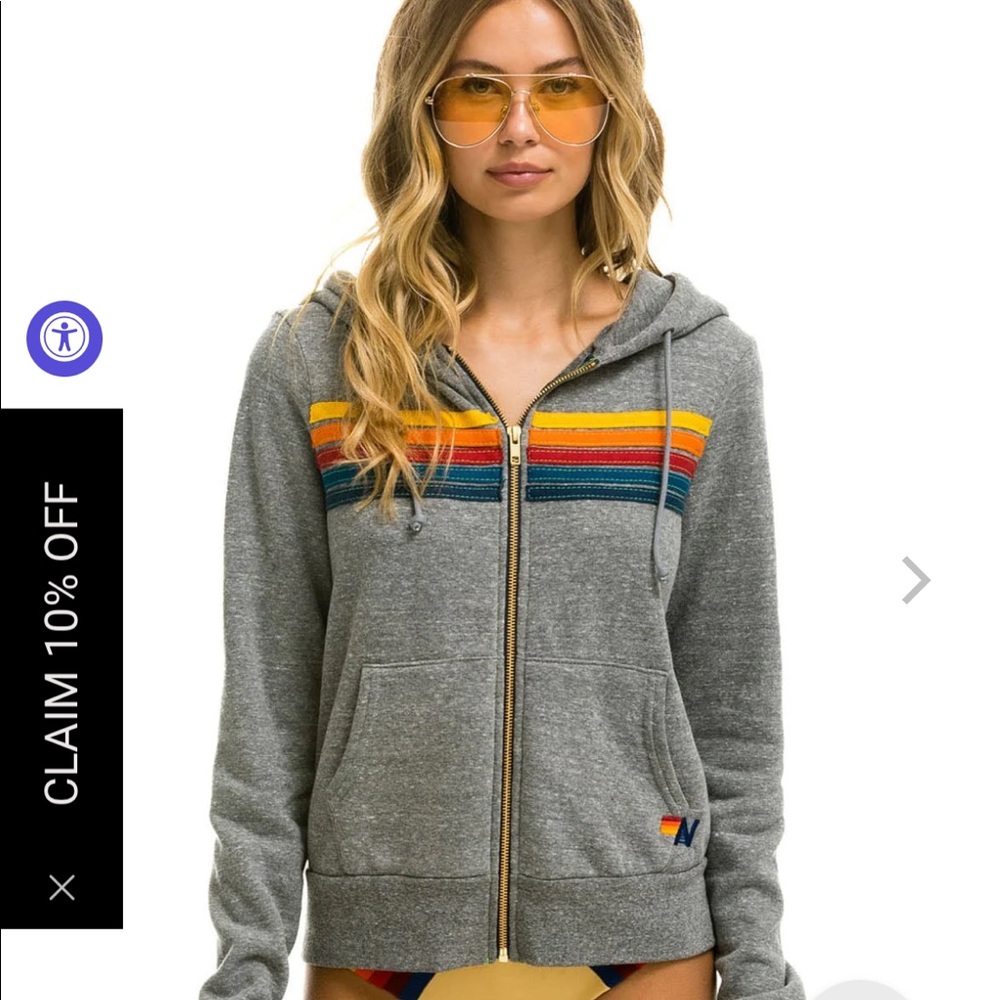 Aviator Nation Gray Stripe Set